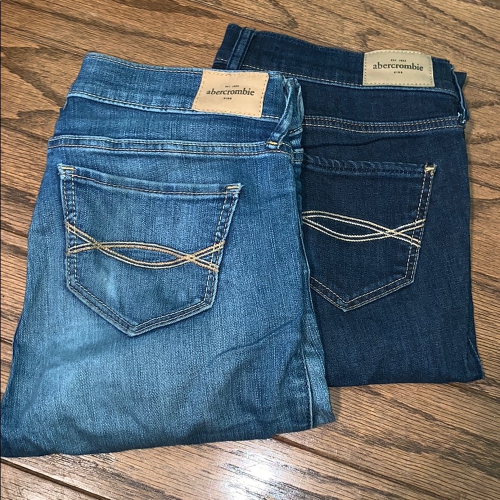 2 pairs of Abercrombie kids jeans!